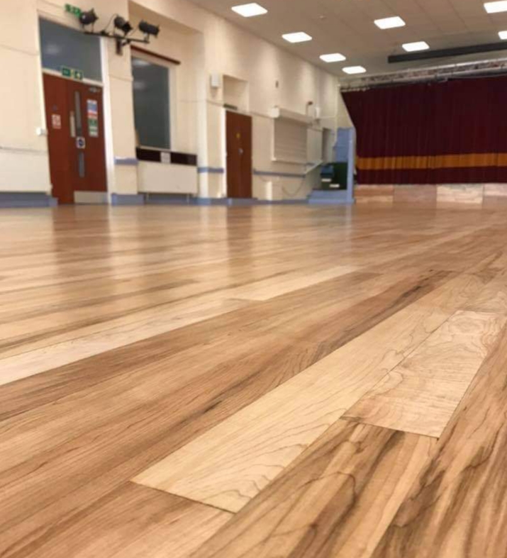 Stage and Dance Floor at Appledore Village Hall