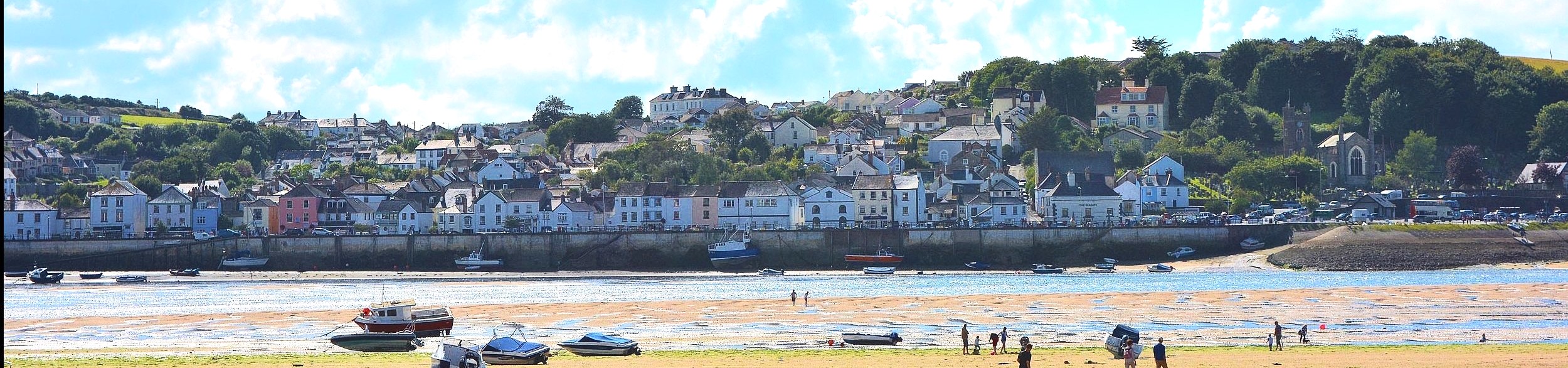 Panoramic View of Appledore from over the river at Instow